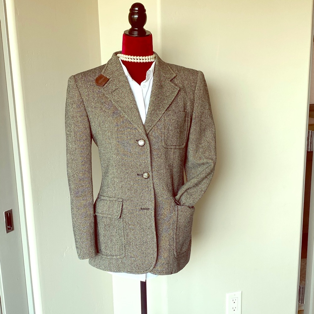 Authentic Ralph Lauren tweed wool jacket